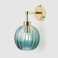 Petite Ball Wall light sconce_Steel Optic Glass_Polished Brass