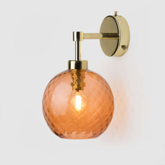 IP44 bathroom wall light - Handblown glass