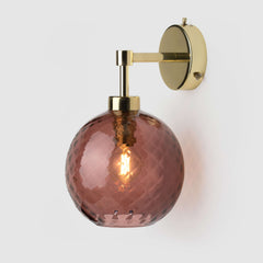 IP44 bathroom wall light - Handblown glass