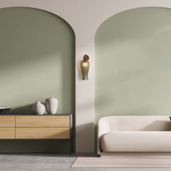 Credit: Petite Lantern Wall Light in Eel Optic , Antique Brass Metalwork