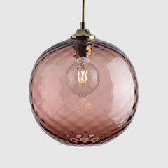 Colourful glass pendant lighting-Pick-n-Mix Ball Large - Diamond-Tea-Rothschild & Bickers