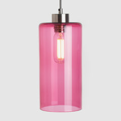 Ruby glass ceiling light cylinder lampshade