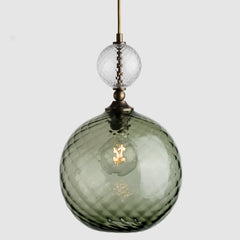Glass ceiling lamps-Pop Light Large-Clear-Eel-Rothschild & Bickers
