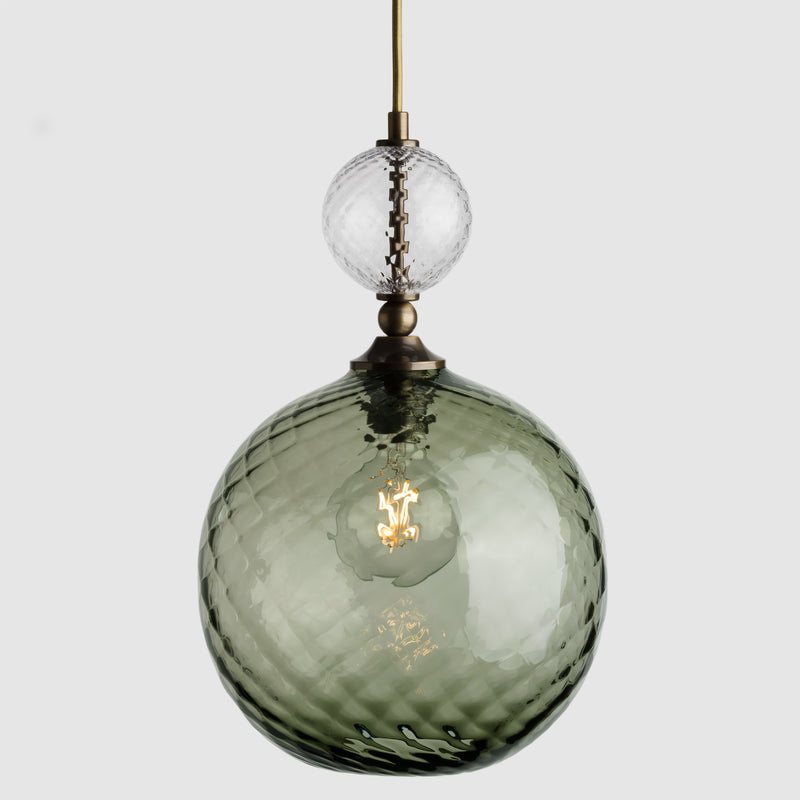 Glass ceiling lamps-Pop Light Large-Clear-Eel-Rothschild & Bickers