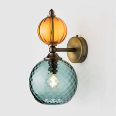 Pop Petite Wall Light-Wall Light Fixtures-Amber-Steel-Rothschild & Bickers
