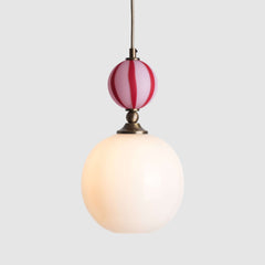 Pink and red glass candy stripe lighting