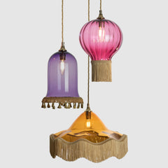 Credit: Ruby Opulent Optic, Purple Tassel, Amber Vintage