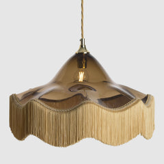 Option: Satinwood Gold Flex & Fringe