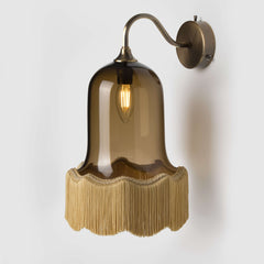 Option: Satinwood Fringe & Antique Brass Metalwork