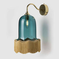 Option: Satinwood Fringe & Polished Brass Metalwork