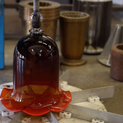 Mouth blown glass shade_Vintage Bell