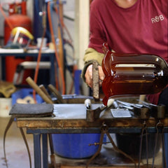 Mouth blown glass shade_Vintage Bell