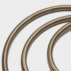 Beige decorative fabric covered flex for pendant lighting