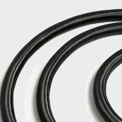 Black decorative fabric covered flex for pendant lighting