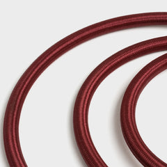 Burgundy red decorative fabric covered flex for pendant lighting