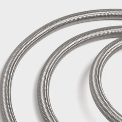 Grey decorative fabric covered flex for pendant lighting