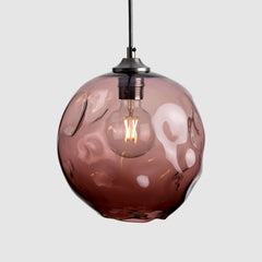 Organic glass light shade-Liquid Light Standard-Tea-Rothschild & Bickers