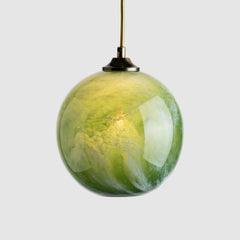 Decorative glass lights-Mineral Pendant Standard-Malachite-Rothschild & Bickers