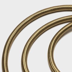 gold decorative fabric covered flex for pendant lighting