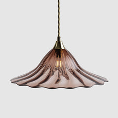 Fluted glass lamp shade-Open Optic-Tea-Rothschild & Bickers