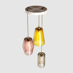 Ceiling lighting feature-Pick-n-Mix Combo Standard - Diamond, Warm, 3 Drop Cluster-Rothschild & Bickers