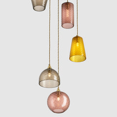 Ceiling lighting feature-Pick-n-Mix Combo Standard - Diamond, Warm, 5 Drop Cluster-Rothschild & Bickers