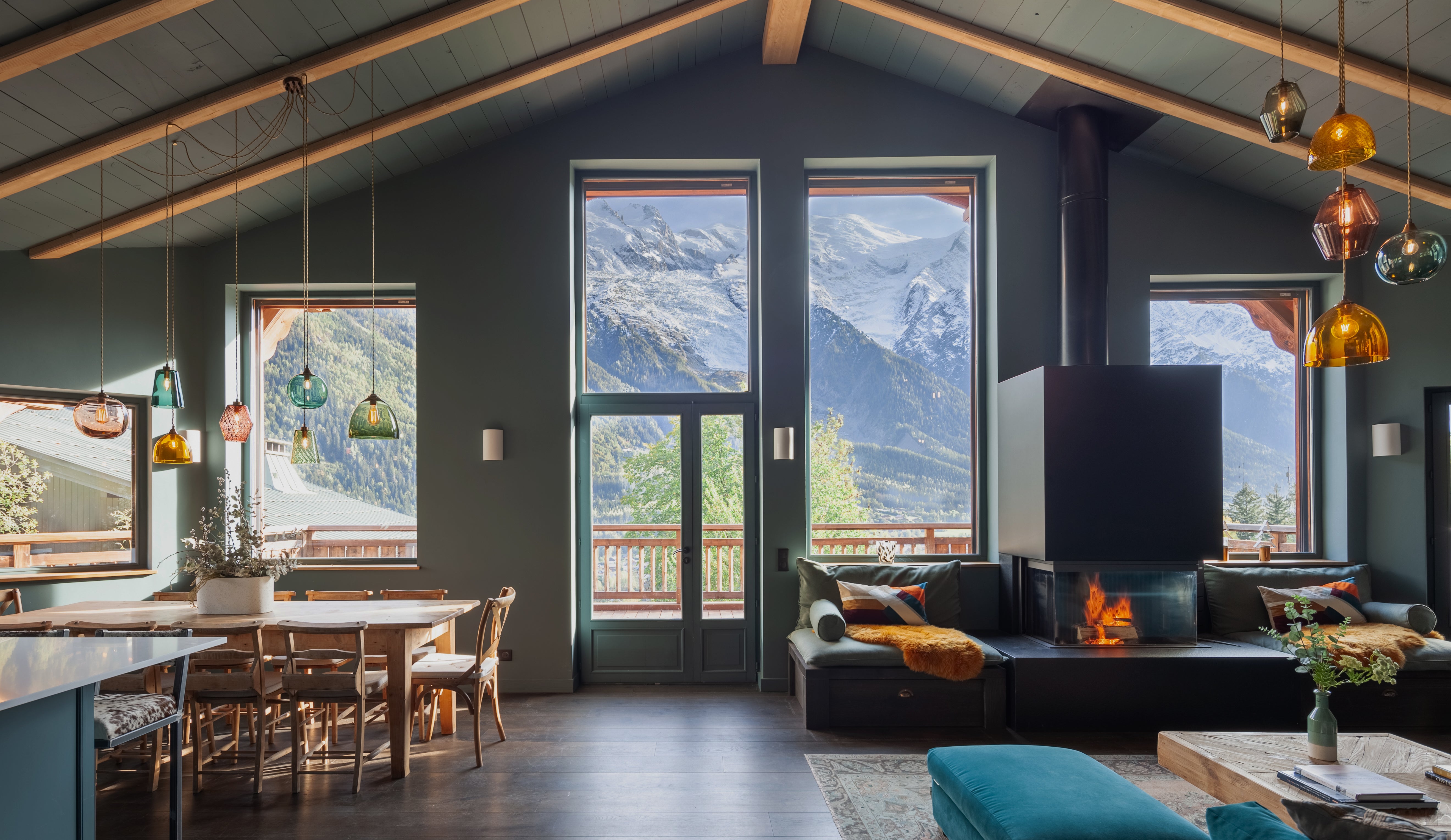 Luxury ski chalet, an interior retreat