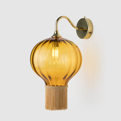 Option: Satinwood Fringe & Polished Brass Metalwork