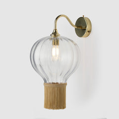 Option: Satinwood Fringe & Polished Brass Metalwork