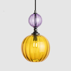 Glass ceiling lamps-Pop Light Standard-Purple-Amber-Rothschild & Bickers