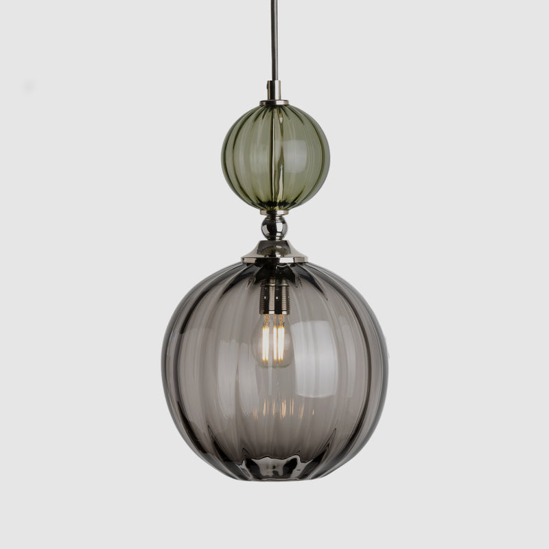 Glass ceiling lamps-Pop Light Standard-Eel-Grey-Rothschild & Bickers