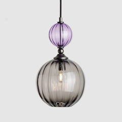 Glass ceiling lamps-Pop Light Standard-Purple-Grey-Rothschild & Bickers
