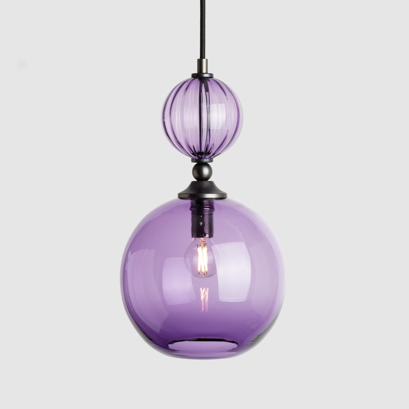 Glass ceiling lamps-Pop Light Standard-Purple-Rothschild & Bickers