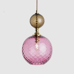 Glass ceiling lamps-Pop Light Standard-Bronze-Purple-Rothschild & Bickers