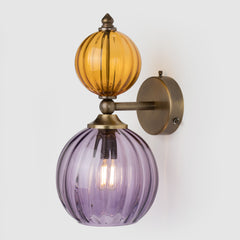 Pop Petite Wall Light-Wall Light Fixtures-Amber-Purple-Rothschild & Bickers