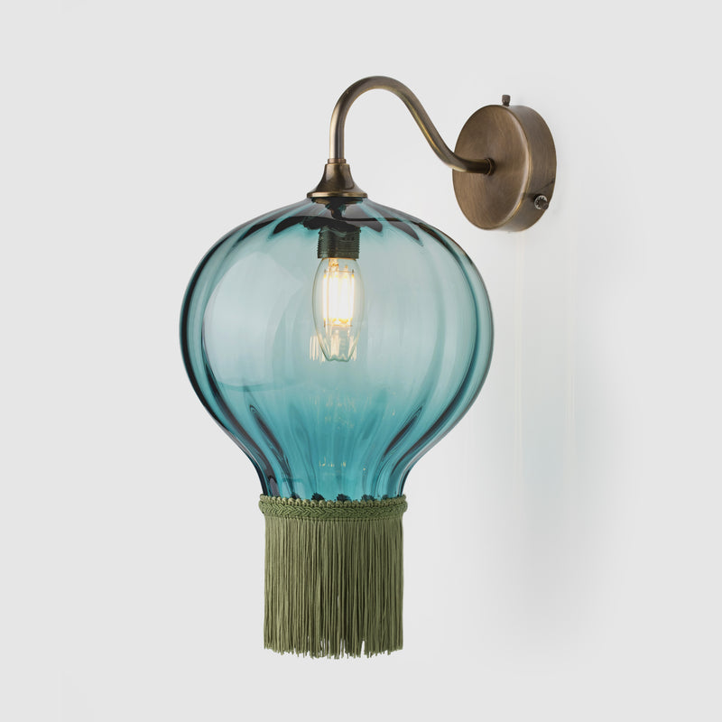 Option: Cypress Fringe & Antique Brass Metalwork