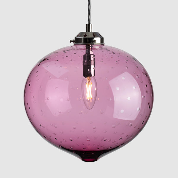 Large round glass ceiling lights-Bubble Light-Ruby-Rothschild &Bickers