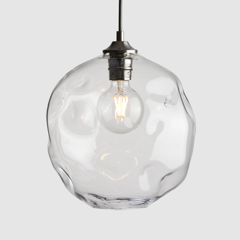 Organic glass light shade-Liquid Light Large-Clear-Rothschild & Bickers
