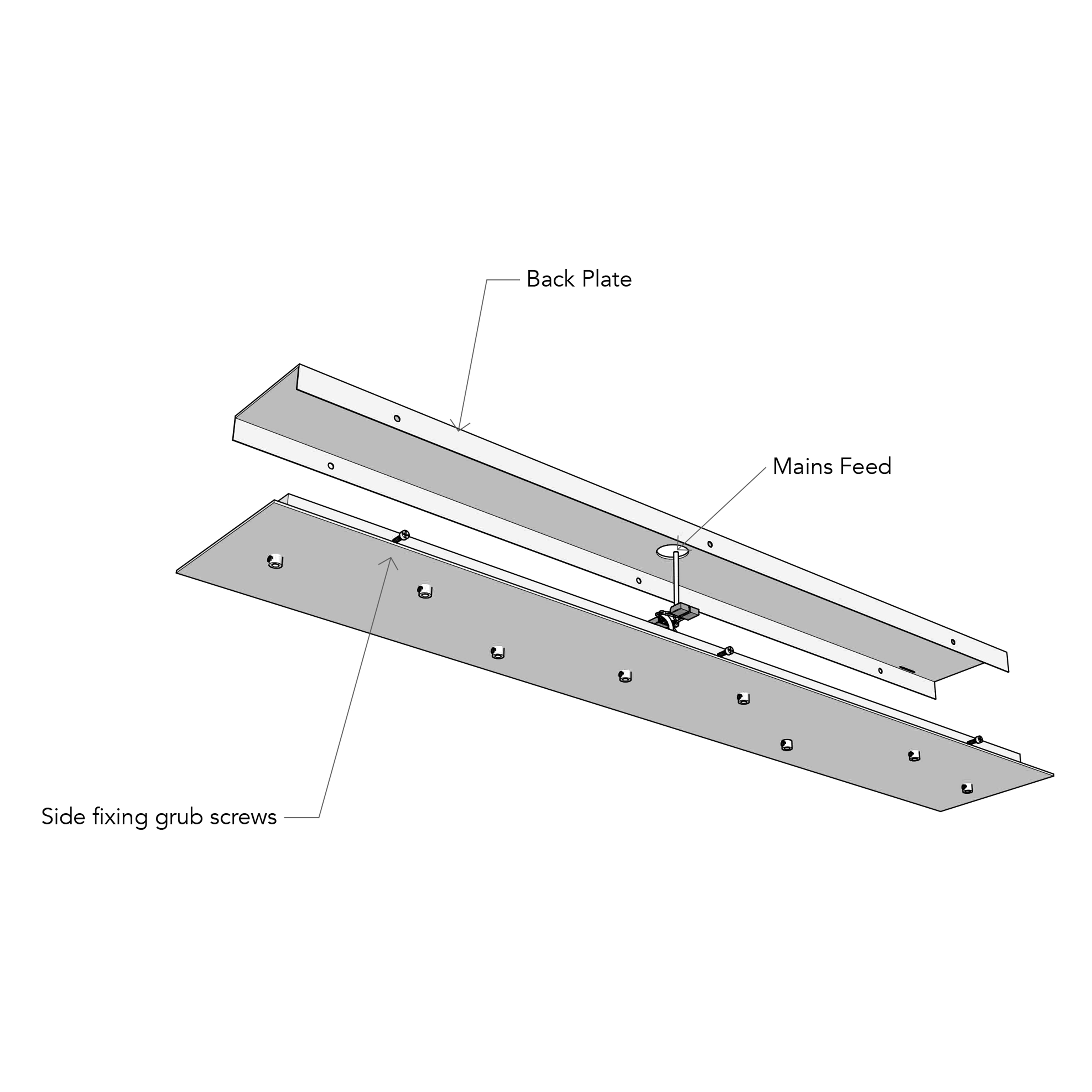 Long multi drop plate
