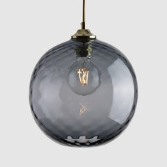 Colourful glass pendant lighting-Pick-n-Mix Ball Large - Diamond-Grey-Rothschild & Bickers