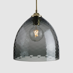 Colourful glass pendant lighting-Pick-n-Mix Bowl Large - Diamond-Grey-Rothschild & Bickers
