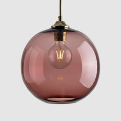 Colourful glass pendant lighting-Pick-n-Mix Ball Large - Plain-Tea-Rothschild & Bickers